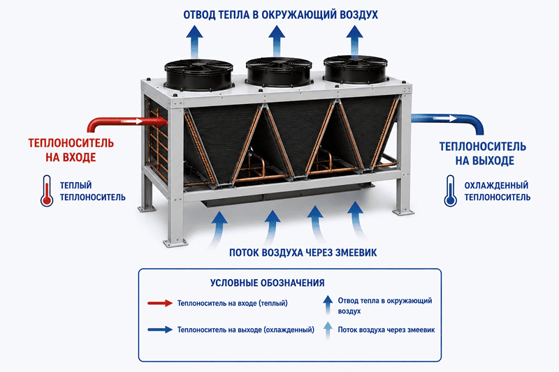 Как работает драйкулер
